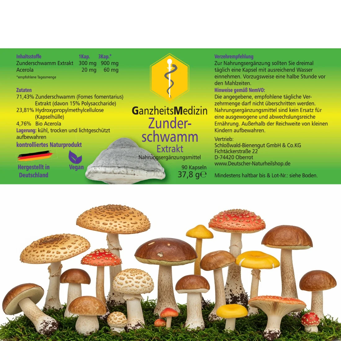GM Zunderschwamm Pilz Extrakt
