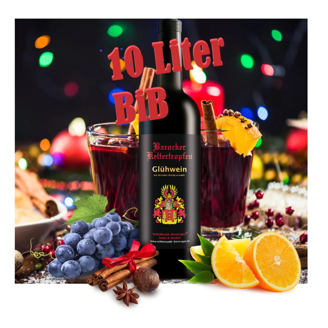 Glühwein mit Honig "Barocker Keltertropfen" Party-Bag,