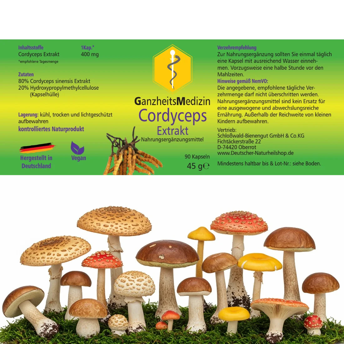 GM Cordyceps Pilz Extrakt