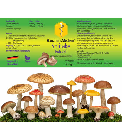 shiitake aufbewahren GM Shiitake Pilz Extrakt – Deutscher Naturheilshop