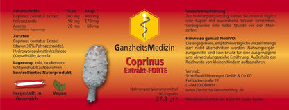 GM Coprinus (Schopftintling) Pilz Extrakt FORTE
