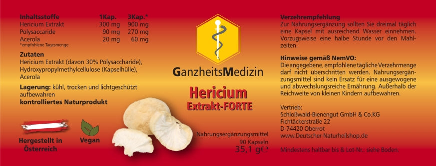 GM Hericium (Igelstachelbart) Extrakt FORTE