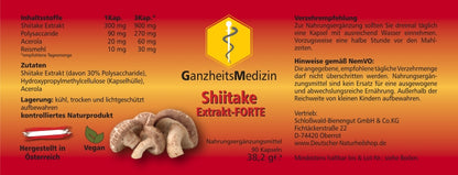 GM Shiitake Pilz Extrakt FORTE