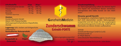 GM Zunderschwamm Pilz Extrakt FORTE